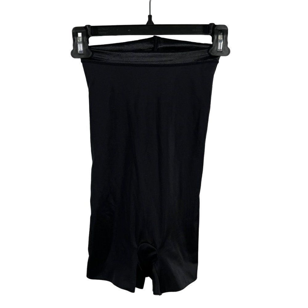 Spanx Assets High Waisted Shaper Short Medium Very Black Stretch Shapewear